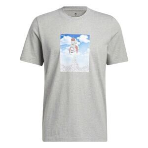 Adidas T-Shirt Men's LT Gray Boost Rocket Short Sleeve New